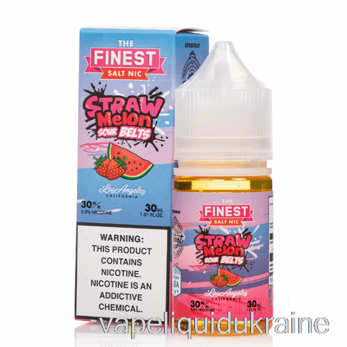 Vape Liquid Ukraine Straw Melon Sour Belts - The Finest Candy Edition Salt Nic - 30mL 30mg